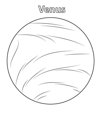 Планета Венера раскраска
