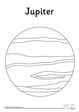 Планета Юпитер раскраска для детей