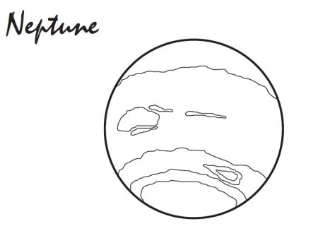 Планета Нептун раскраска