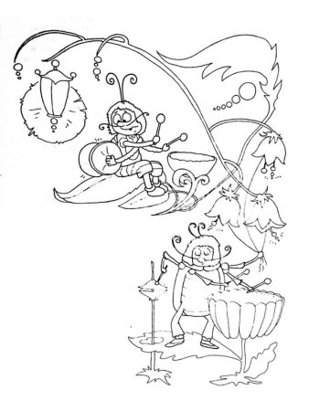 Чуковский Муха Цокотуха раскраска