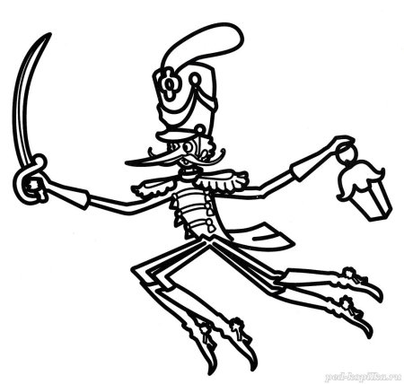 Раскраска Муха-Цокотуха