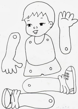 Человек по точкам для детей