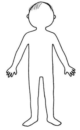 Раскраска тело человека для детей