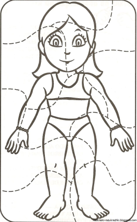 Раскраска тело человека для детей