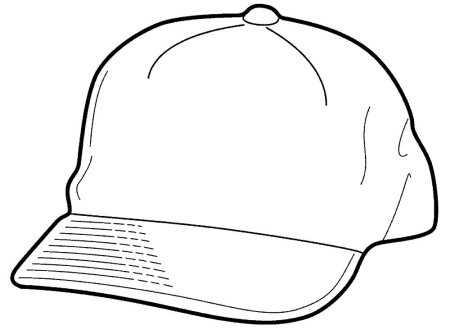 Бейсболка раскраска