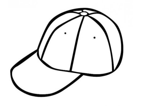 Бейсболка раскраска для детей