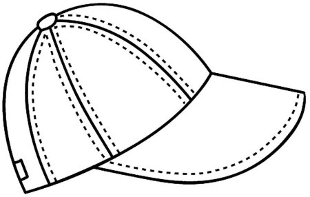 Бейсболка раскраска