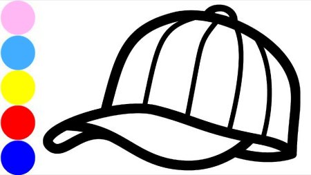 Кепочки для раскрашивания для детей