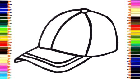 Кепка с прямым козырьком раскраска