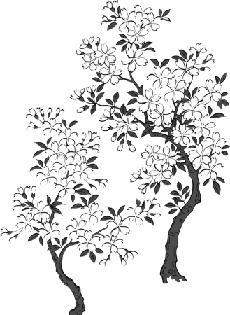 Цветущее дерево Графика