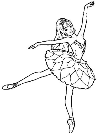 Раскраска танцовщица