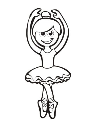 Раскраска "балерины"