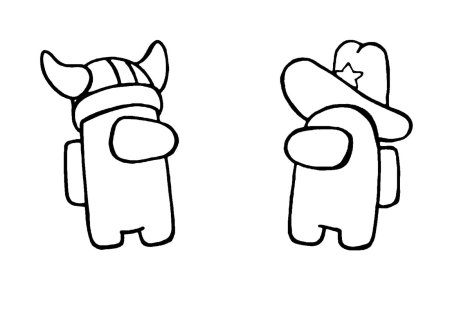 Among us раскраска для детей