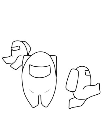 Раскраски амонг АС предатель