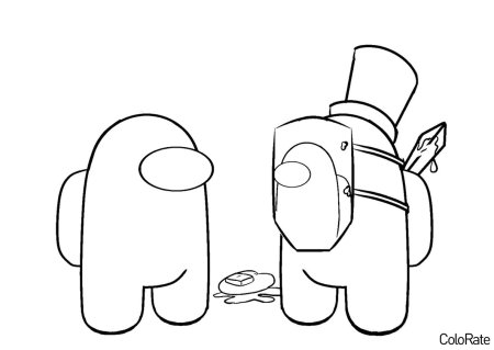 Раскраски игра амонг АС из игры