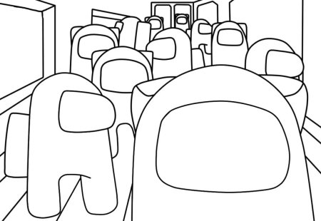 Амонг АС раскрашивать