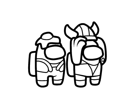 Раскраски амонг АС игра