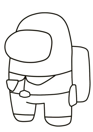 Амонг АС чëрно белый