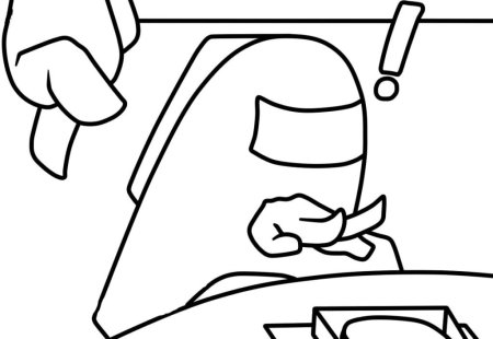 Раскраски амонг АС предатель