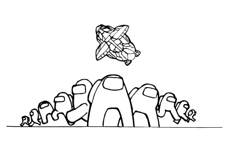 Раскраски амонг АС предатель