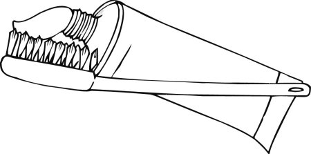 Раскраска зуб