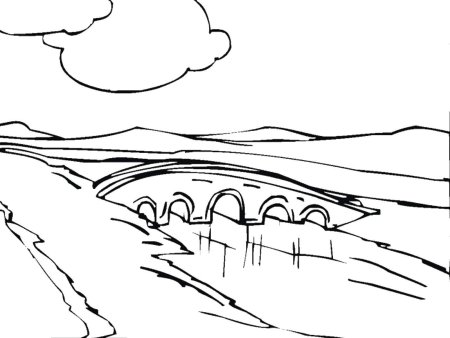 Раскраска. У реки