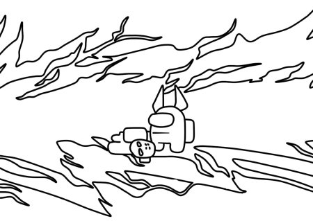 Раскраски амонг АС предатель