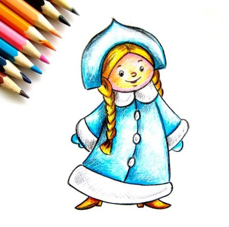 Снегурочка рисунок