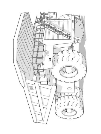 БЕЛАЗ-75710 самосвал раскраска