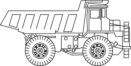 Самосвал БЕЛАЗ-540 вид спереди