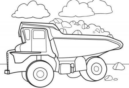 БЕЛАЗ раскраска для детей