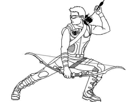 Раскраска для мальчиков лучник