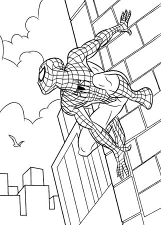 Раскраска Спайдер Мэн