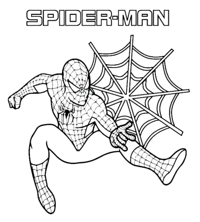 Raskraska для детей Spider man