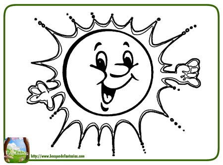 Раскраска. Солнышко