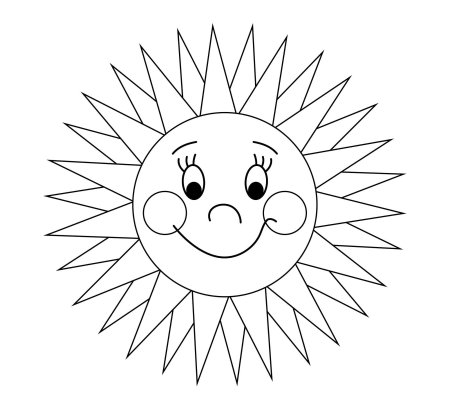 Раскраска солнышко на Масленицу