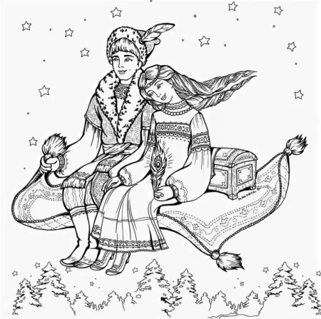 Конек горбунок raskraska