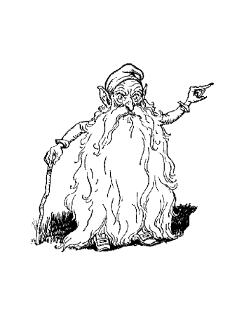 Черномор из оперы Руслан и Людмила раскраска