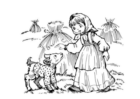 Раскраска по сказке сестрица алёнушка и братец Иванушка