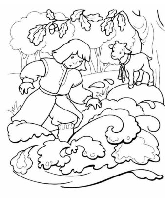 Иллюстрация к сказке Аленушка и братец Иванушка