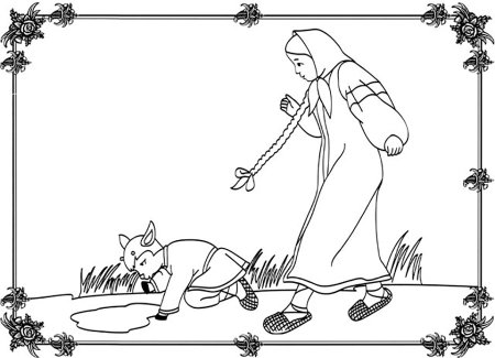 Сестрица Аленушка и братец Иванушка раскраска