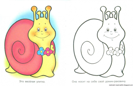 Цветные раскраски для детей