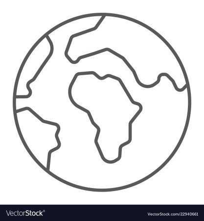 Планета земля контур