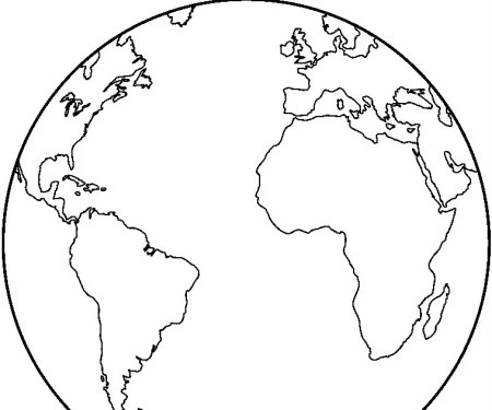 Планета земля раскраска