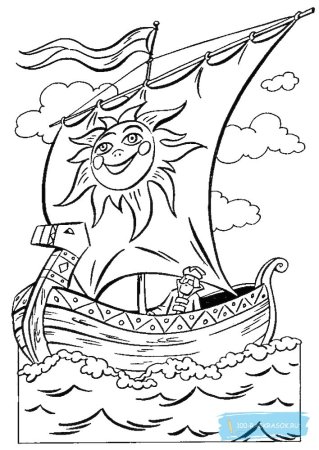 Раскраска по сказке о царе Салтане белка