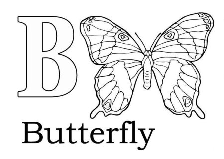 Английская Азбука раскраска