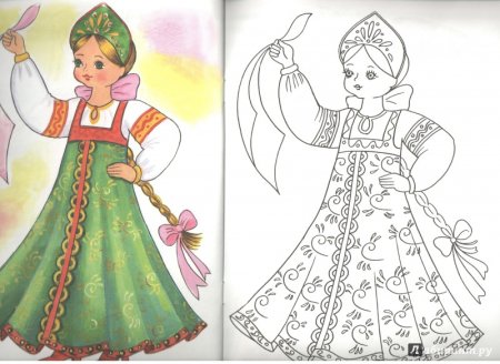 Раскраска царевны Василиса