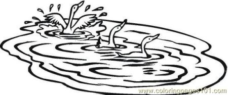 Раскраска речка для детей