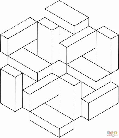 Объемные фигуры для раскрашивания