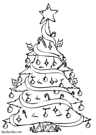 Новогодняя раскраска